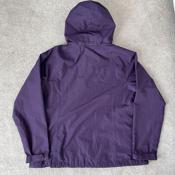 Eddie Bauer Weatheredge Rain Jacket Womens XL Waterproof Hooded Purple Hiking - Picture 6 of 7